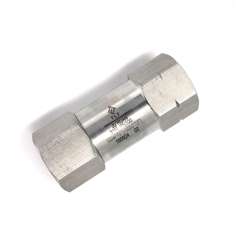 Hot Sale Spring Air Brass Check Valve control valve stainless steel 340/316 for high pressure oil