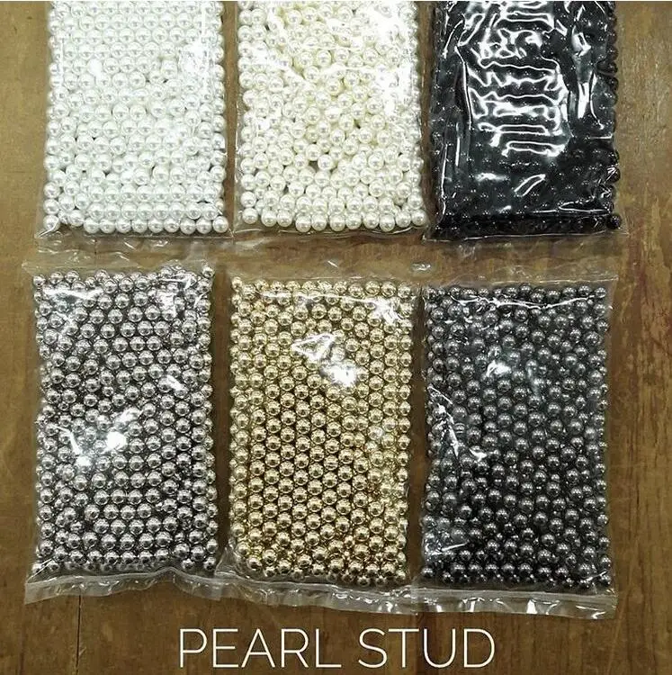 Кремовый, белый, черный, гемитт 4 мм, 5 мм, 6 мм, 8 мм, жемчужины для прессования жемчужин из АБС-пластика, низкая цена для украшения одежды