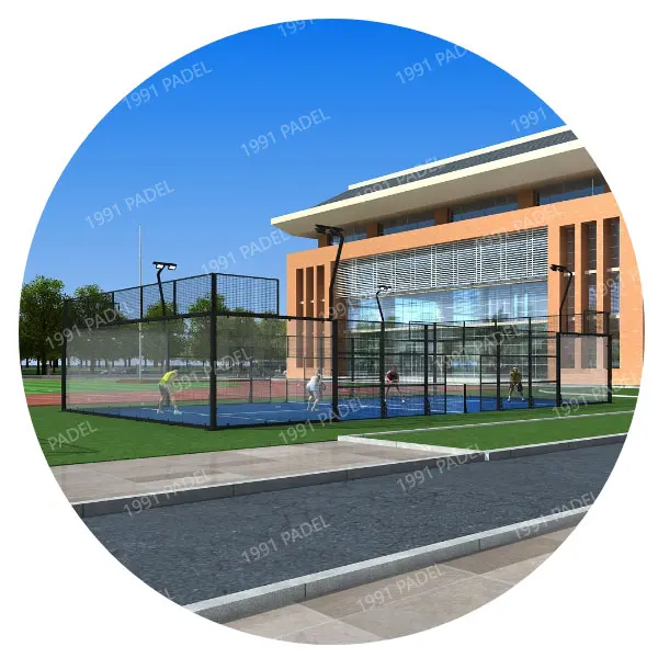 2024 New Design Outdoor Panoramic Padel Tennis Court Wholesale buy Paddle Court Cancha de Padel
