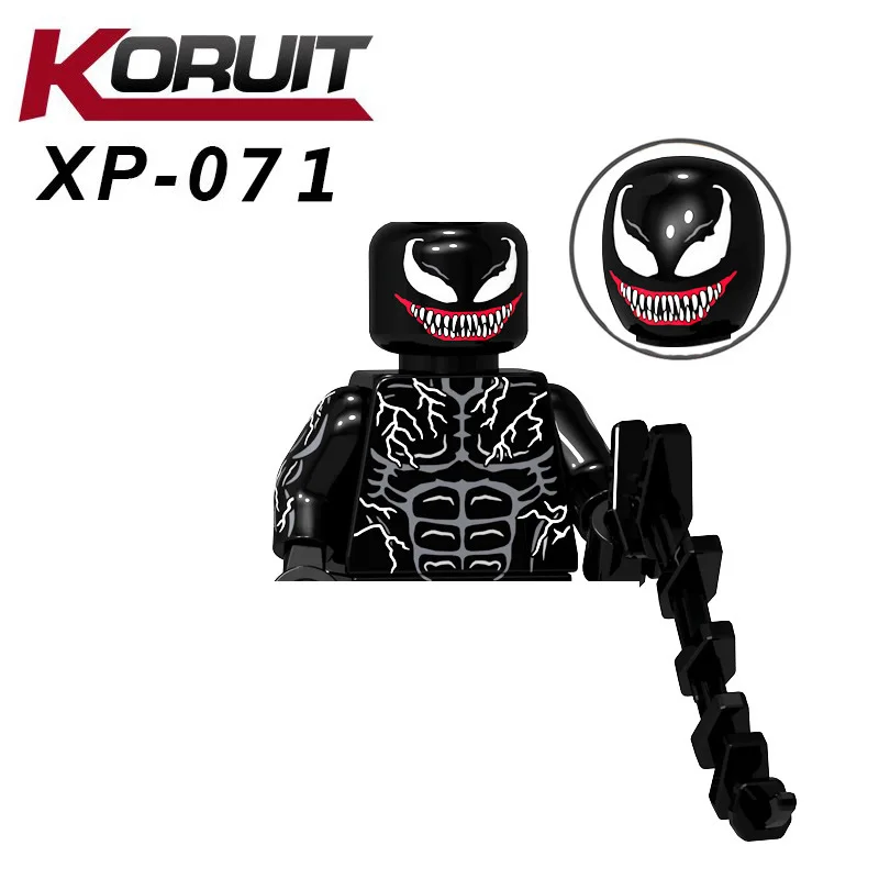 KT1010 Super Heroes Spider Man Plastic Dolls Building Blocks Mini Action Figures Kids Educational Toys