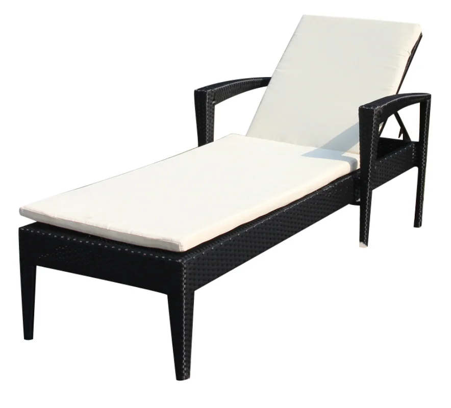Wicker Laying Bed Best Selling Pool Beach Sun Lounger Outdoor Furniture Modern Metal Structure 1 Years 10pcs 46