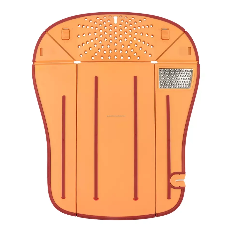 new popular 6 In 1 Multi-functional Kitchen Foldable Plastic Collapsible Chopping Block Flexible Cheese Coloured Cutting Board