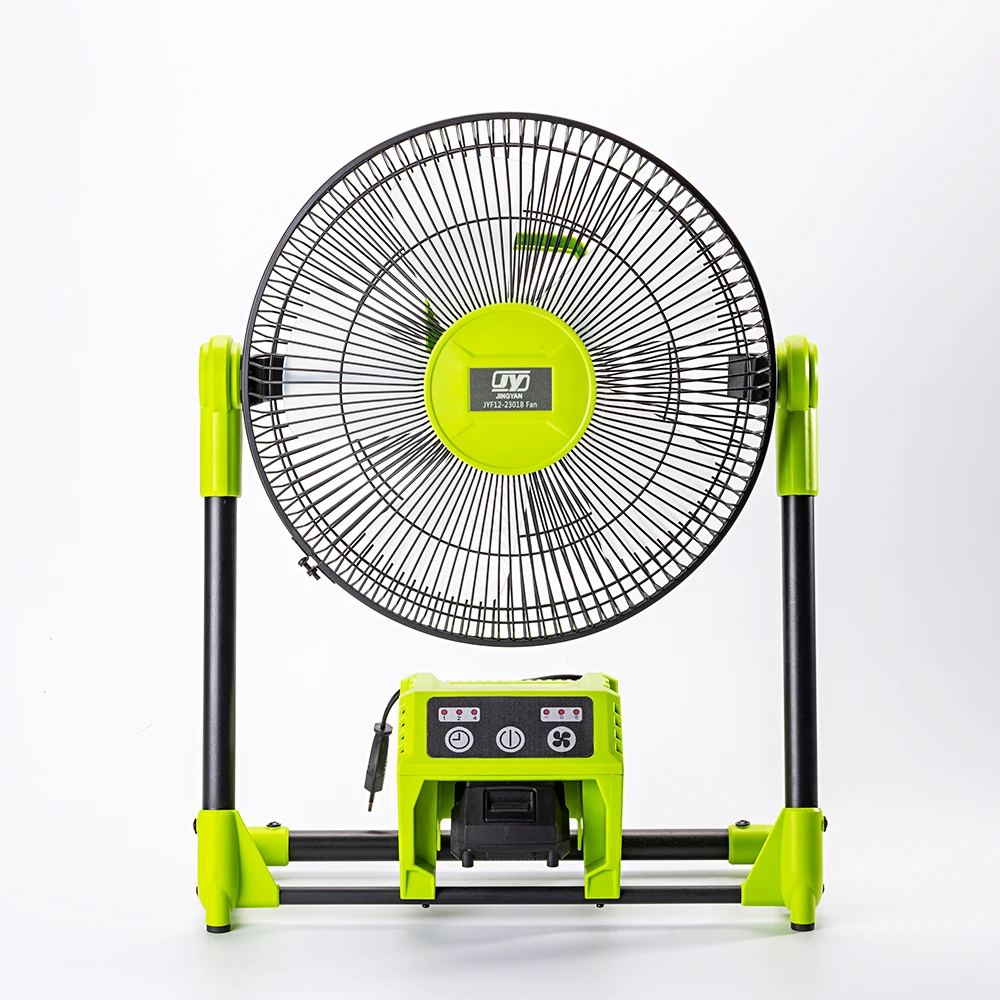 100-230v or 18v rechargeable lithium-ion battery outdoor indoor portable cordless jobsite fan CE