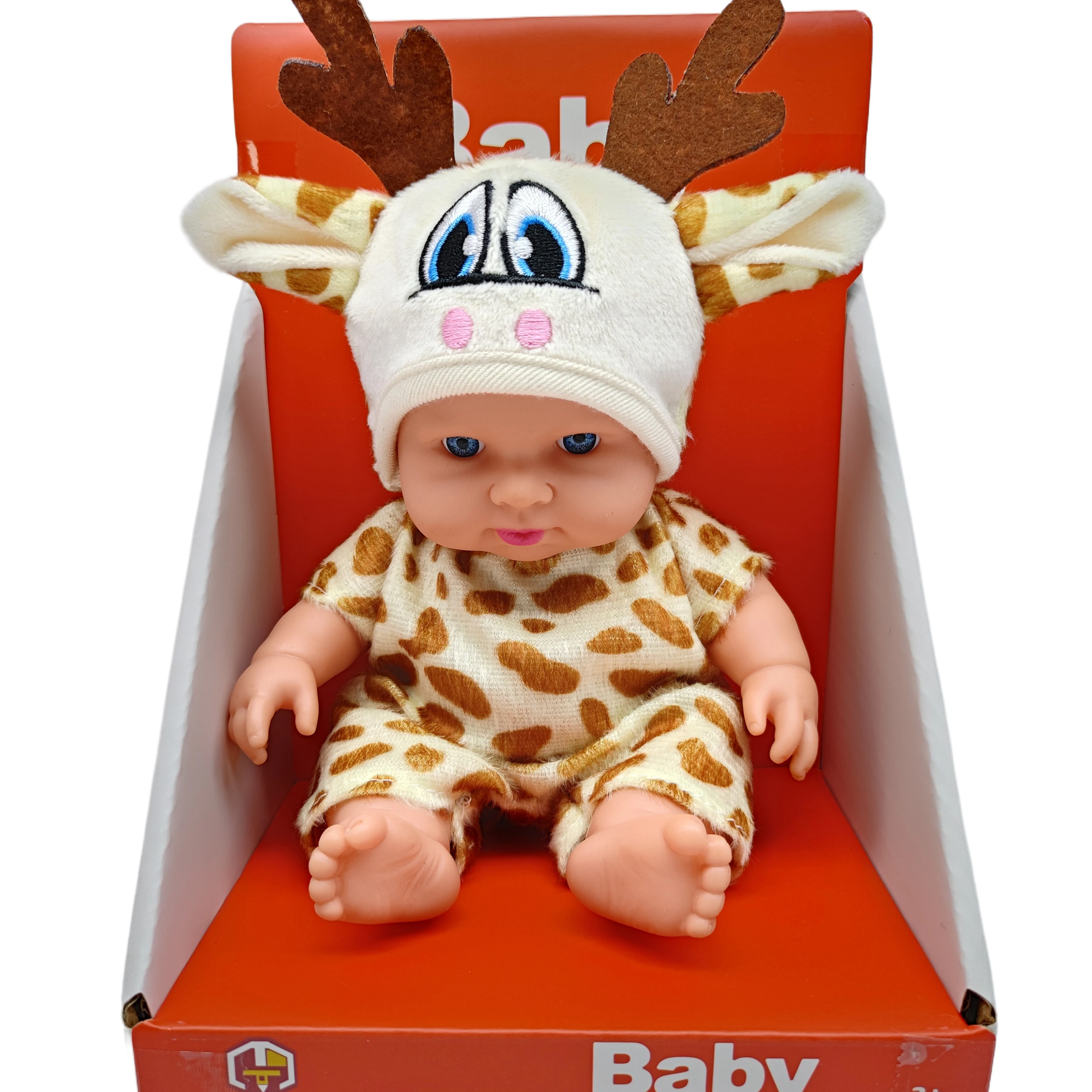 Custom 10 Inch Vinyl Reborn Doll Lifelike Baby Doll for Kids Soft Mini Cartoon Toy Unisex for Girls and Boys