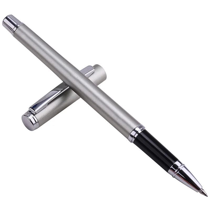 X1028 Low Moq Metal Ballpoint Pen Stainless Steel Penholder Ball Point Gel Ink Promotional Pens