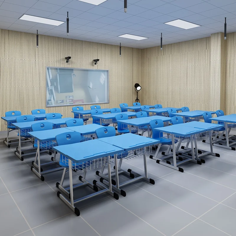 Saudi Ministry of Education Modern Cheap School Furniture Table And Chair With Classroom Chair And Table For High School