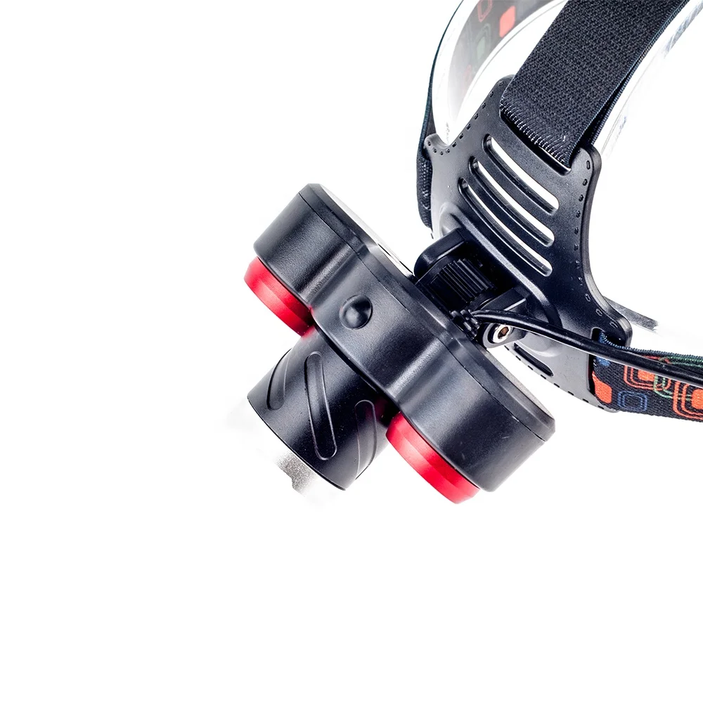 Manufacturer Supply Bright Moving Head Lights T6 High Power Aluminum Alloy Led Head Light Head Lamps Rechargeable Camping Lamps