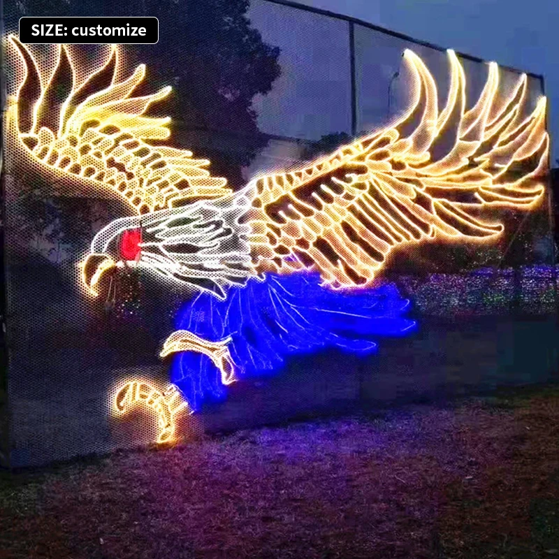 Custom Design Christmas Outdoor Light Show Street Motif Deer Motif Light Outdoor Christmas Decoration Carriage Motif Lights