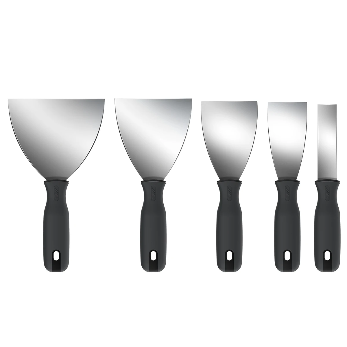 JIMIHOME Stainless Steel Paint Scraper Soft Grip Rubber Handle Putty Knife