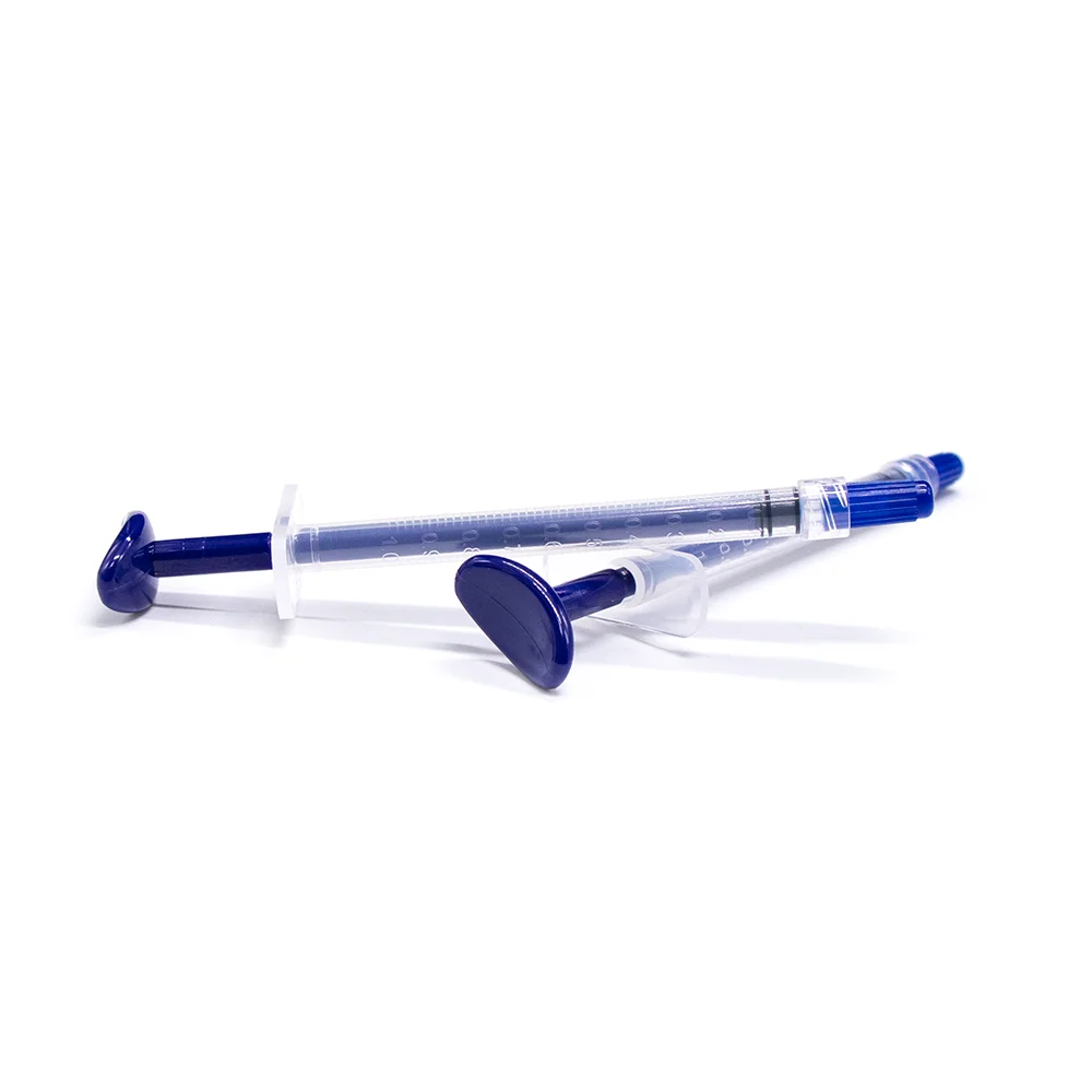 Cheap price and good quality blue medical dental 1ml pp plastic syringe easy to use