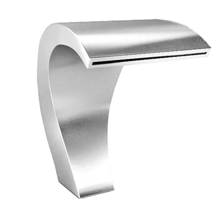 Custom make stainless steel swimming pool waterfall spout