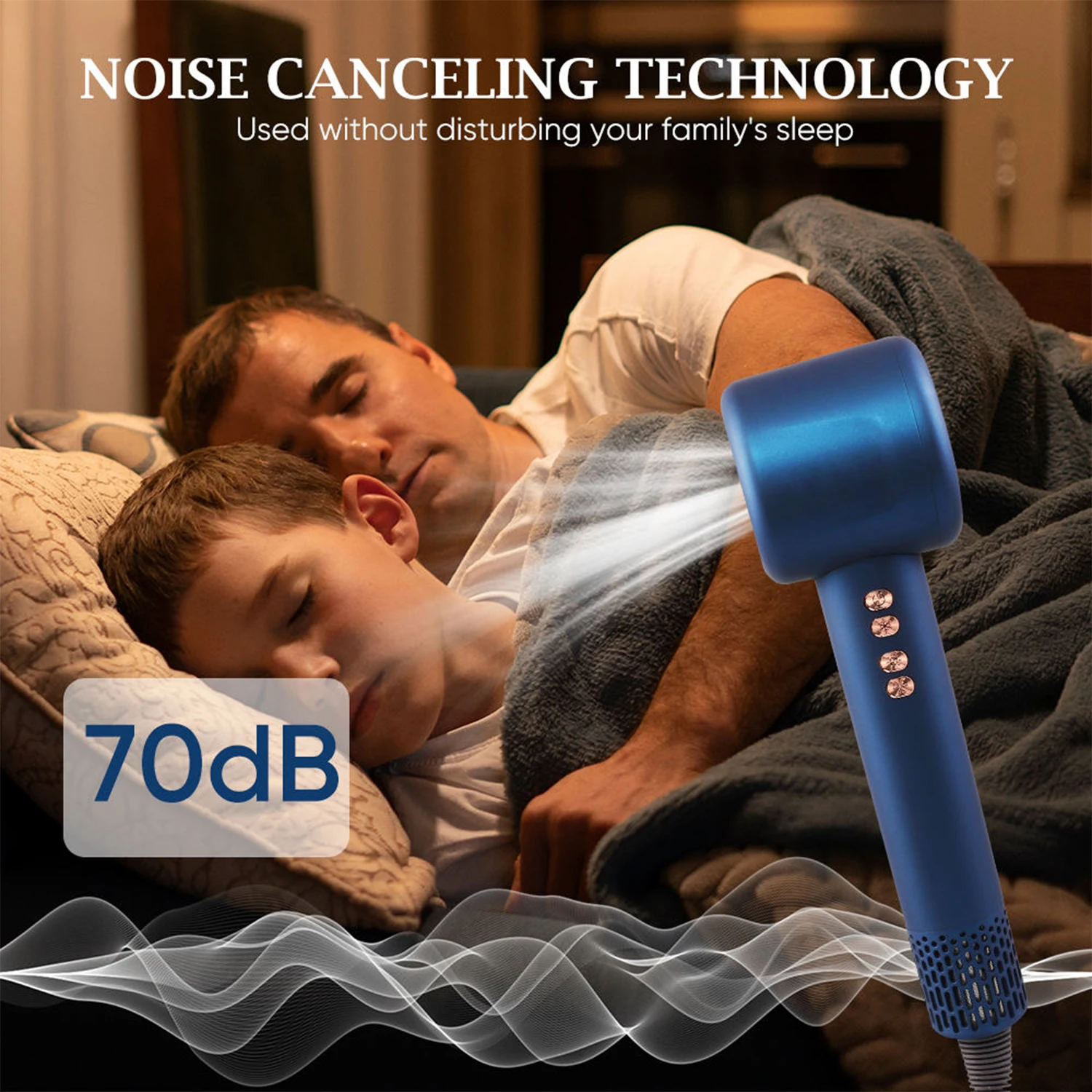 New Trend Hair Styler Hotel Safely Hair Dryer Hot Air Brush Multifunctional Blow Dryer One Touch Cold Air Ions Hair Dryer