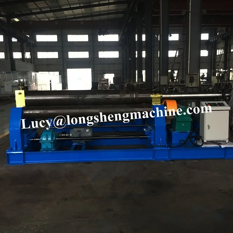 high quality W11 12x3000 symmetrical mechanical type steel roller bending machine 3 roller sheet metal plate rolling machine