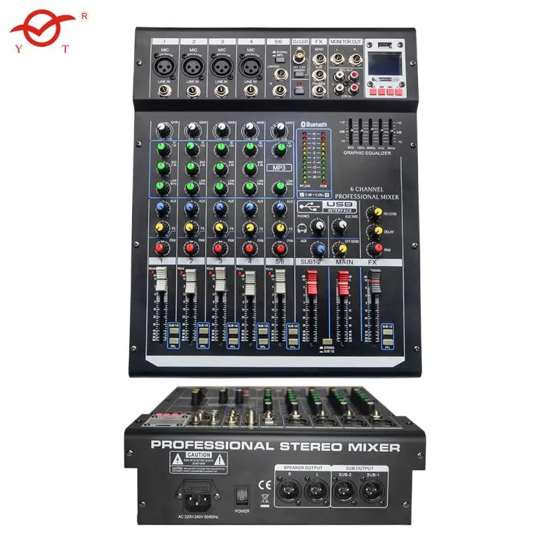Processor For Dg Dj Interface Mezclador Inlambrico Controlleraudio Console Mixer Mini Mezcladora De Club 12 Canales Case