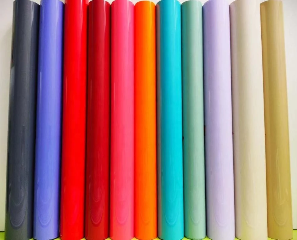 PVC heat transfer vinyl PVC vinyl easy cutting and weeding for plotter cutting PVC materials HTV for clothes DIY design
