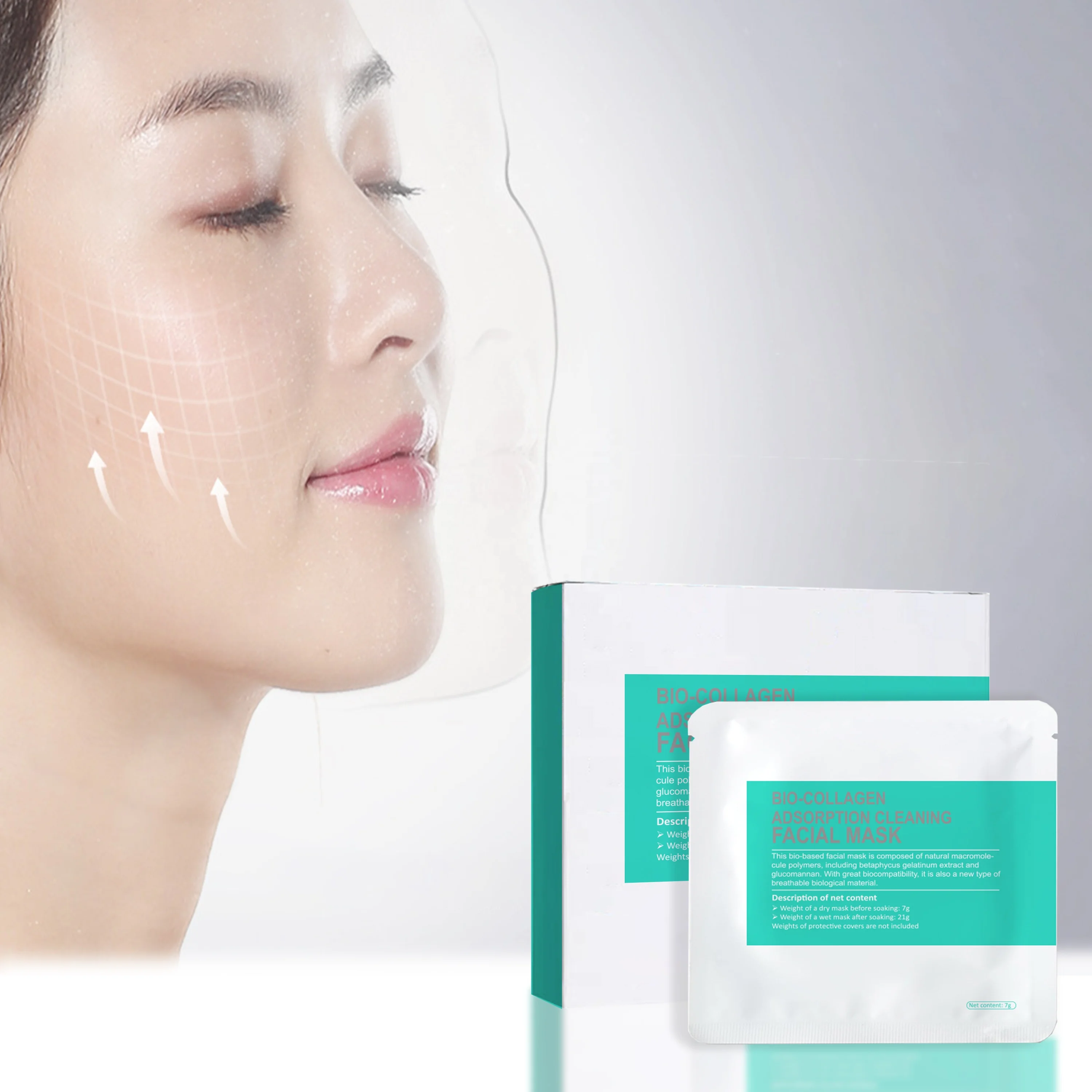 Collagen Crystal Facial Mask medical grade silicone facial mask Whitening hydrating Collagen Mask