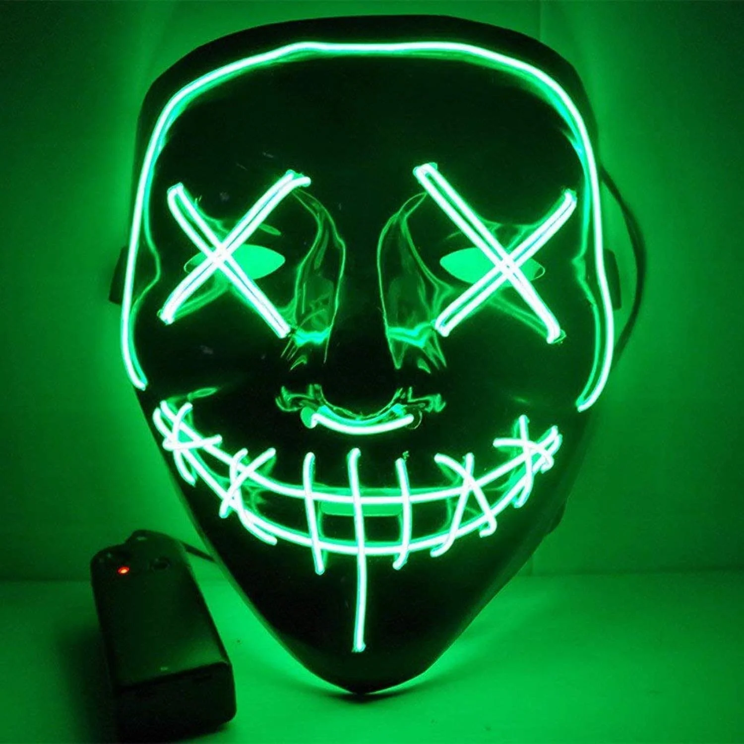 Flashing Competitive Prices Popular Party Light Up  EL Wire Neon Mask