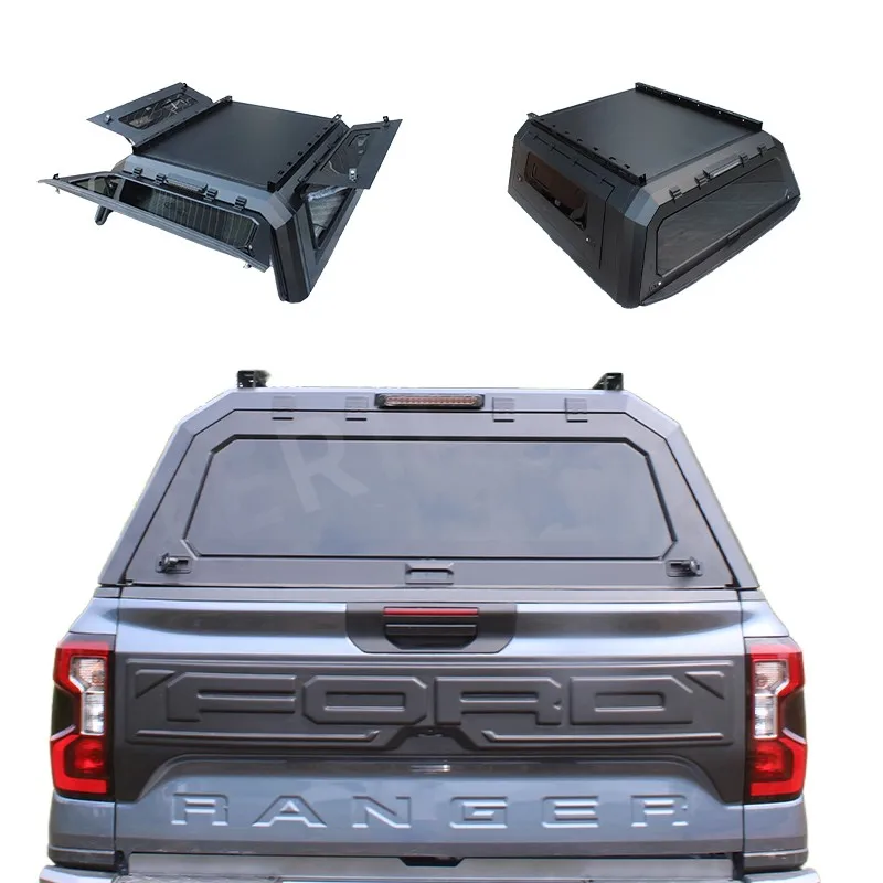 4X4 Auto Accessories Aluminum Alloy Hard Top Canopy Ford F150 Raptor Tundra Hilux Isuzu Truck Bed Pickup Truck Bed Cover Fits