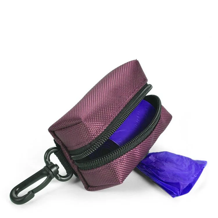 
Pet Accessory Dog Poop Bag Holder, Includes Carabiner Hook and 1 Roll of Pick-up Bag 