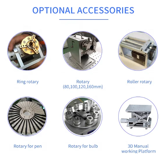 
china manufacture 3D fiber laser marker fiber laser marking machine laser printer 20w 30w 50w 