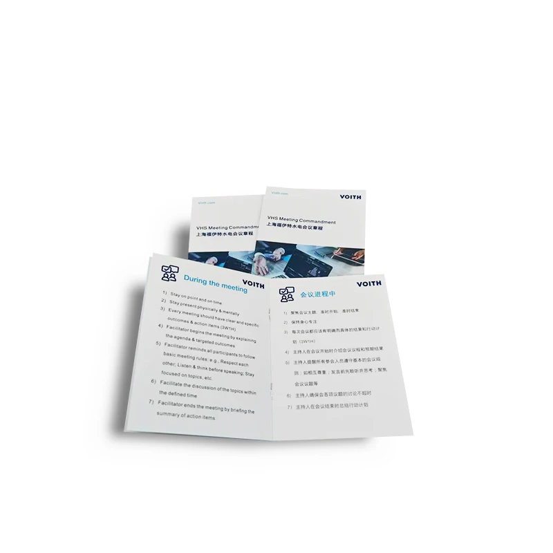 Good Quality Custom paper printed instruction folding leaflet die cut brochure manual