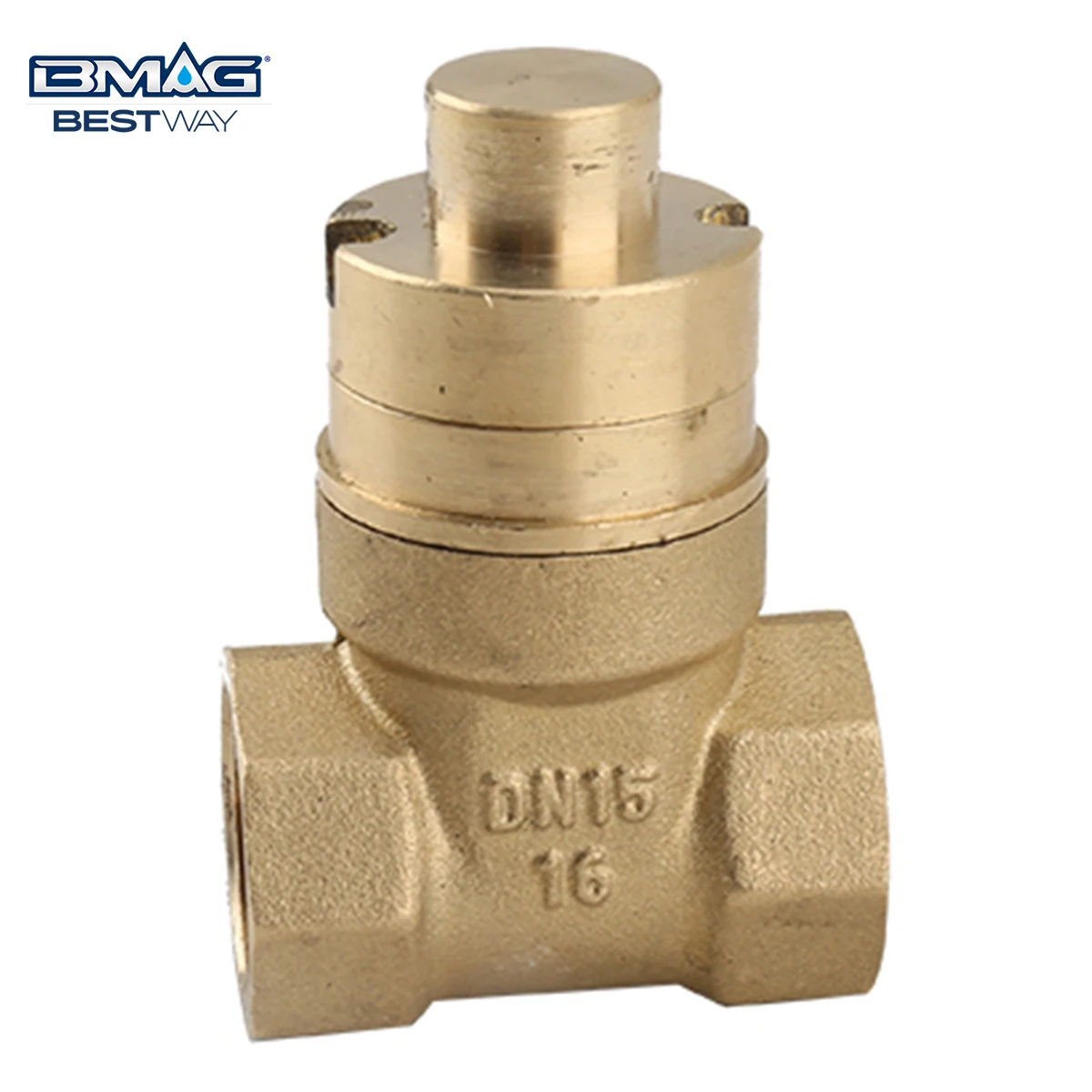BMAG OEM ODM DN15 1/2 Inch PN16 Locking Brass Gate Valve Magnetic Lock Copper Gate Valve
