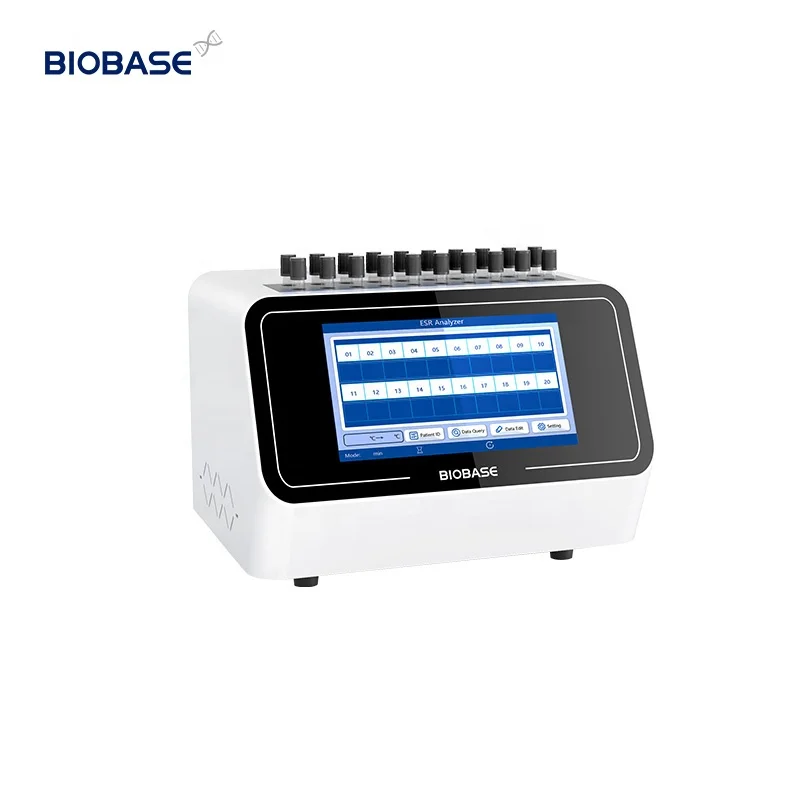 BIOBASE CHINA Blood ESR Analyzer Touch LCD Screen 20 Analysis Channels ESR Analyzer For Lab Hospital
