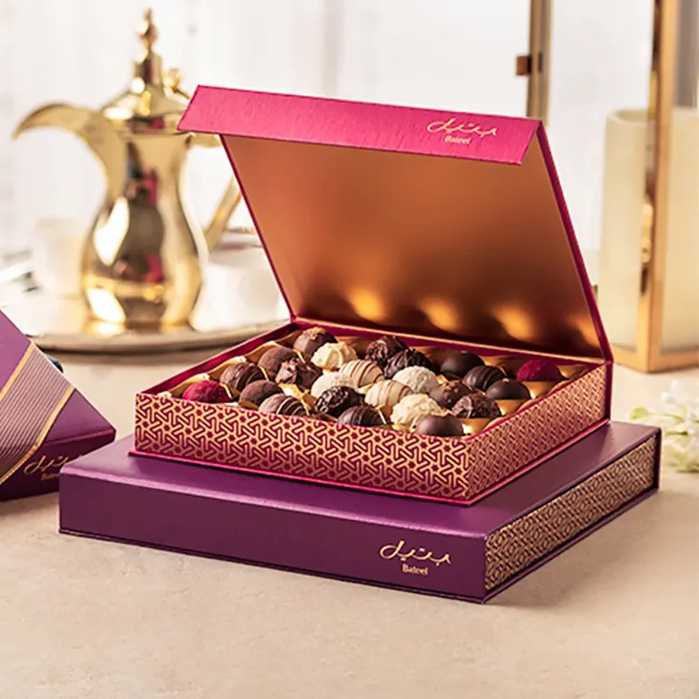 Custom OEM ODM Food Packaging Paper Boxes Decorated Deluxe Gift Candy Chocolate Corrugated Board Mailer Box Shipping Cartons