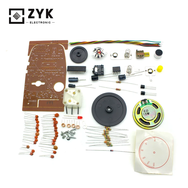 
DIY training electronic kits multifunctional dual purpose FM radio and wireless walkie talkie diy kit 