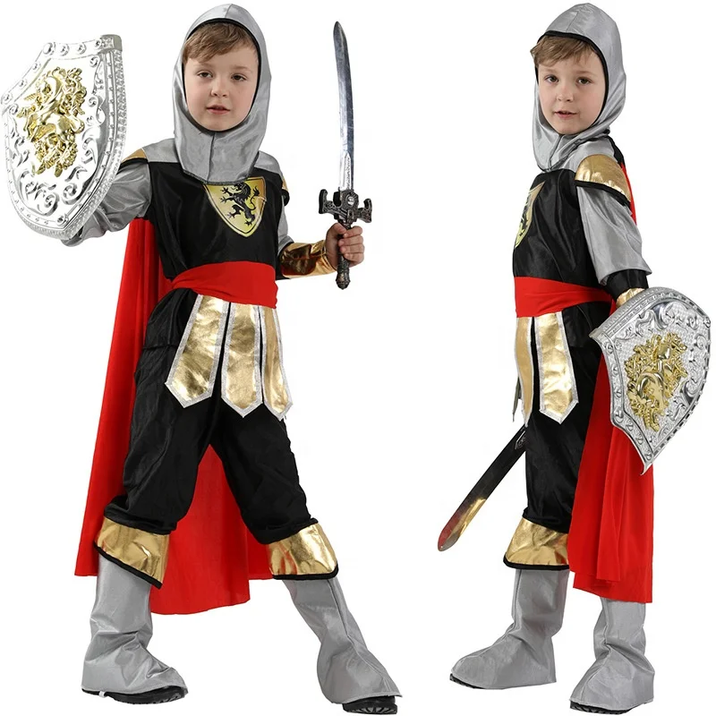 Halloween Kids Child Costume Boys Carnival Birthday Party Fancy Dress Child Greek Roman Gladiator Outfit
