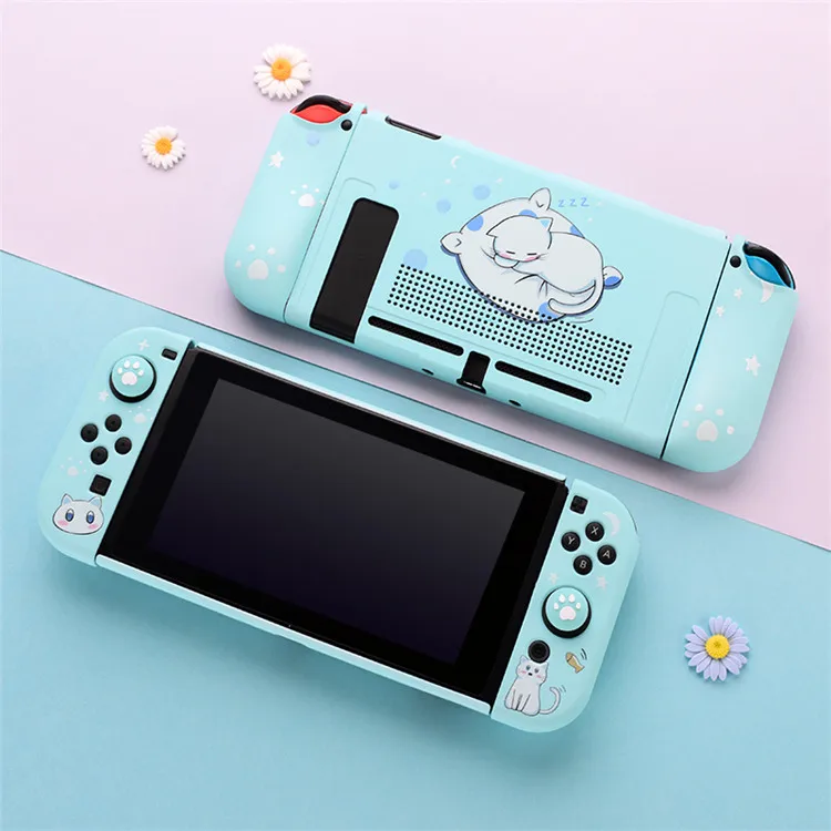  Цветной защитный чехол для Nintendo Switch мягкий силиконовый тонкий