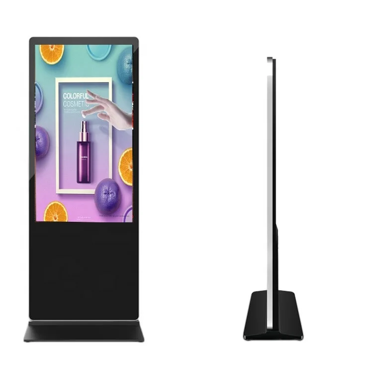 43inch floor standing vertical touch screen lcd advertising digital signage machine