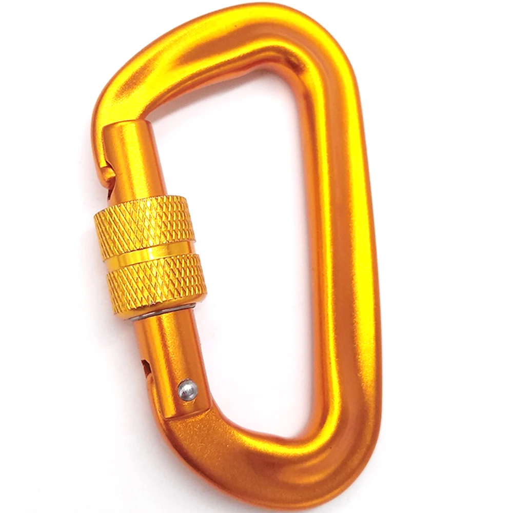 Twist Lock Auto Locking Climbing Carabiner Clips Heavy Duty Aluminum Carabiners for Rock Climbing, Rappelling,Mountaineering