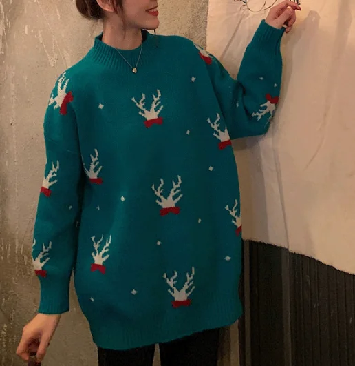 
Christmas thick sweater winter pullovers for women 