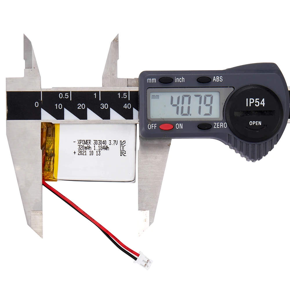 Small Thin Wearable Camera Pen Battery 3.7v 320mah Rechargeable Lithium Polymer Battery