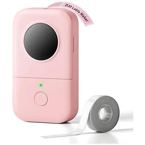New Phomemo D30 Mini Thermal Label Printer Paper roll 1D/OR Barcode Labels BT Name Label Maker Pocket Printers for Home Use