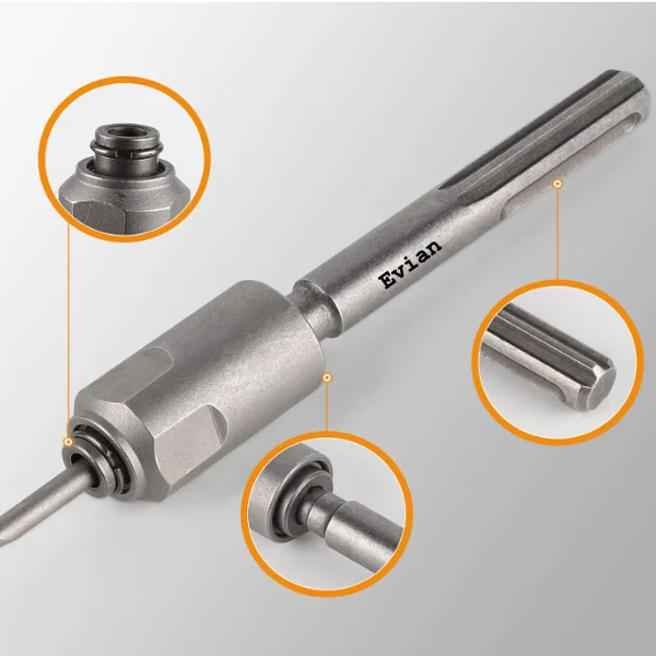 High Quality 40 cr SDS MAX TO SDS PLUS Chuck Adaptor Drill Bits Converter Hammer Drill Tool Connecting for Rotary Hammers drill