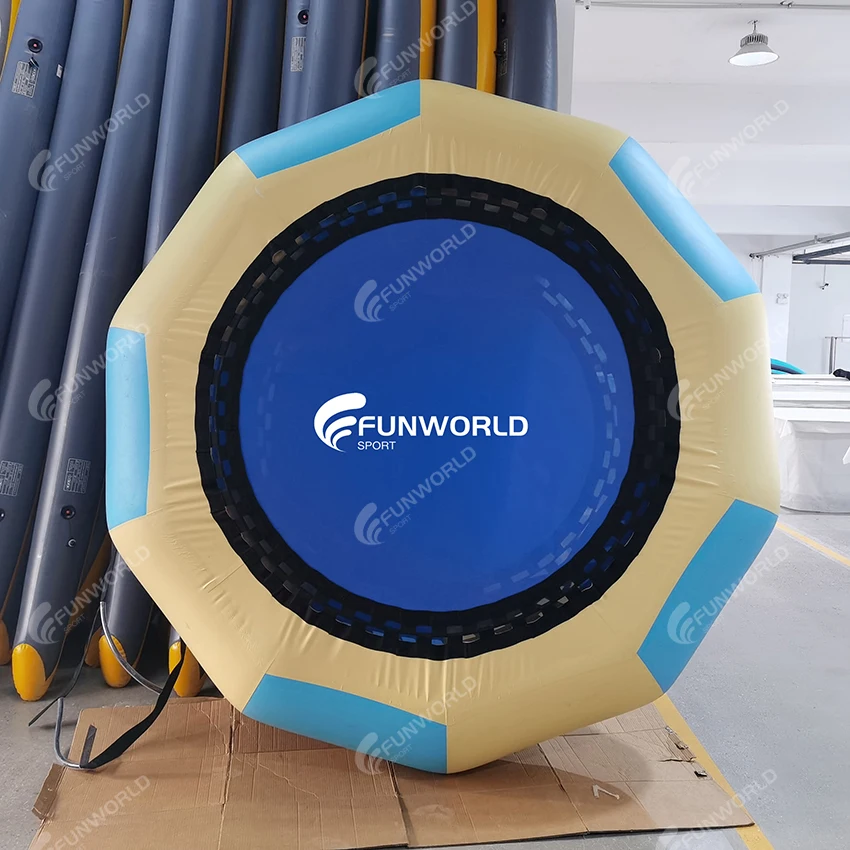 Aqua Jump Inflatable Water Trampoline/ Floating Water Trampoline For Sale