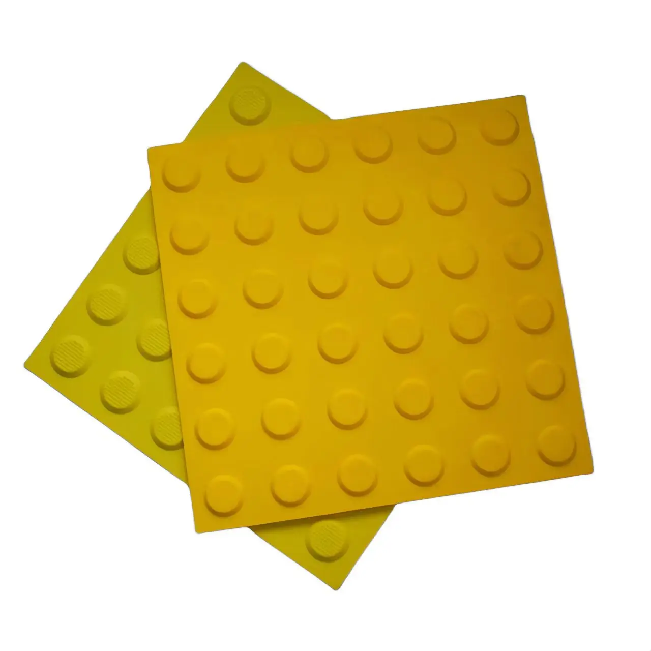 standard PVC 300x300 mm Rubber Floor Mat Tactile Paving Indicator Tiles