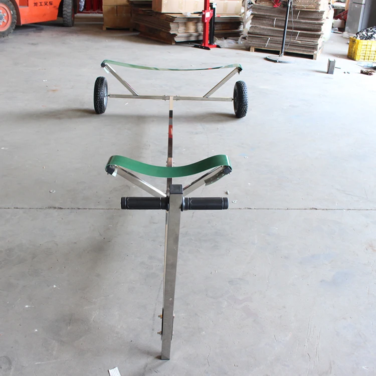 Lightweight Folding Small Hand Pull/Car Pull Inflatable Boat Trailers