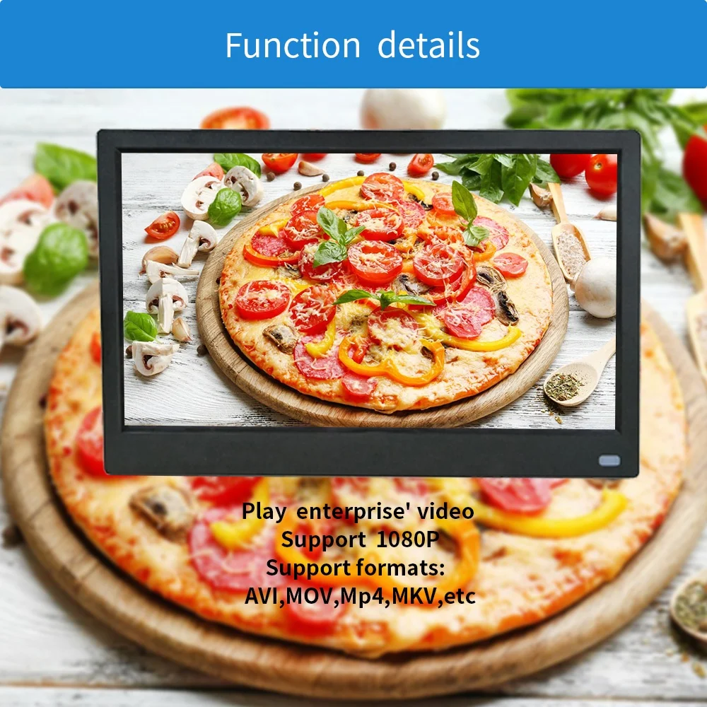 17 inch IPS panel HD video digital photo frame loop video picture digital album support 1080P 1920X1080