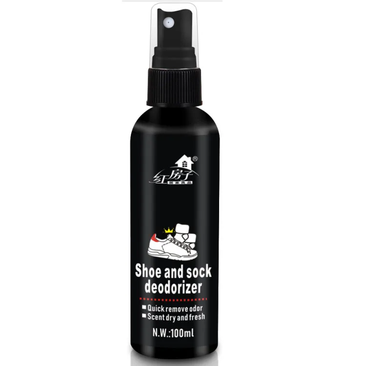 Natural non-toxic fresh smell quick remove socks shoe odor deodorizer spray 100ml