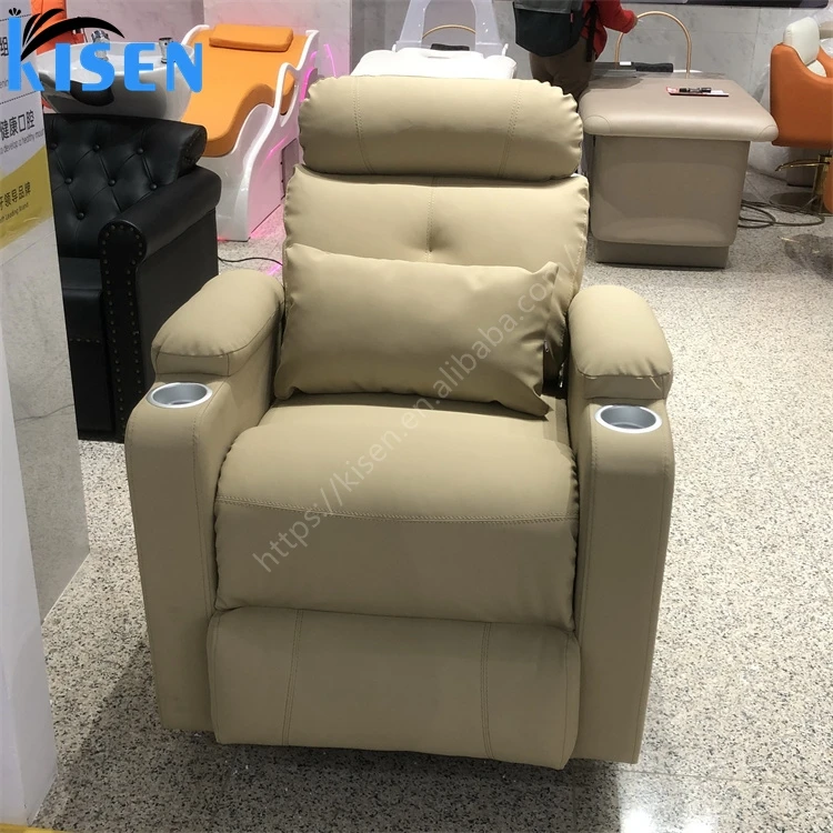 Kisen Advanced Salon Massage Shampoo Chair Thai Style Lay Down Barbershop Shampoo Bed Suitable for Head Care Barbershop Salon