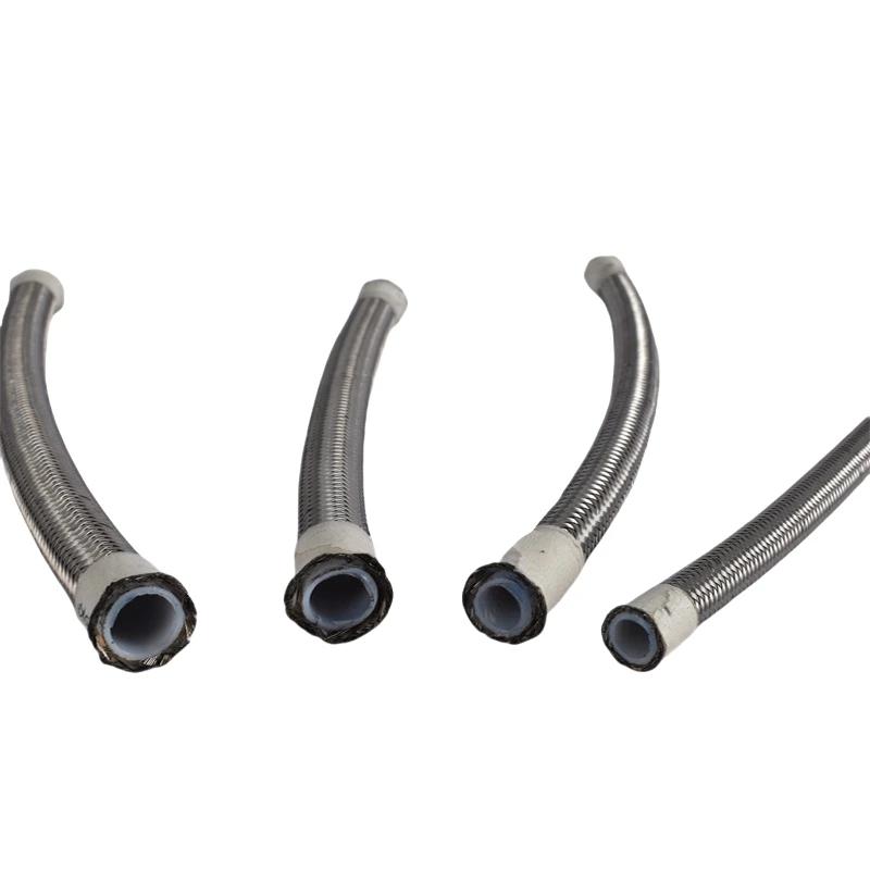 304/316 Stainless Steel Flexible Braided Metal Weld Hose With Round Flange Connection Oem Customizable