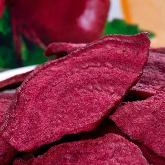 Vegetable Chips Snacks Vacuum Fried Beet Root Chips Dried Vegetables Snack