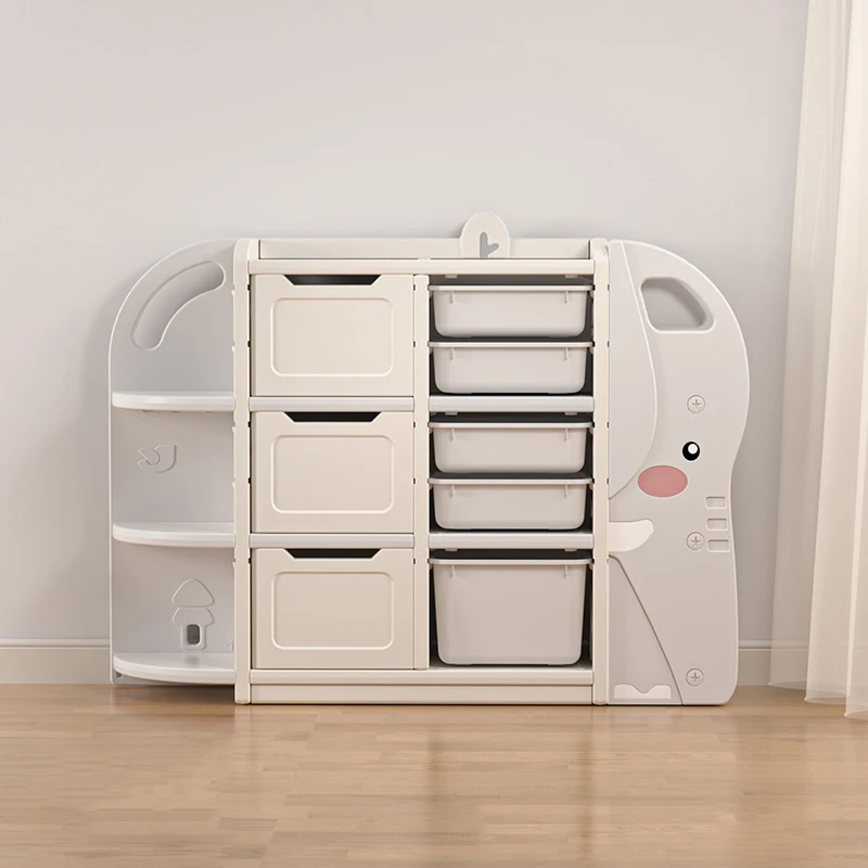 
 Многофункциональная Детская комнатная книжная полка, пластиковая коробка для хранения, шкаф для хранения детских игрушек, книжная полка, книжный шкаф, детская мебель, мультяшный рисунок  