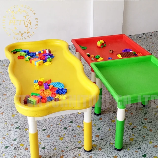 Blue 1.2M length school tables and chairs for kids children plastic table for kids