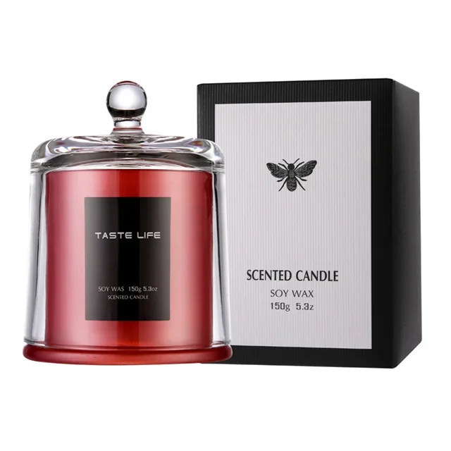 Custom Golden Bell Jar Candle Customizable Essential Oil Scented Candle Logo Soy Incense Smokeless Candles