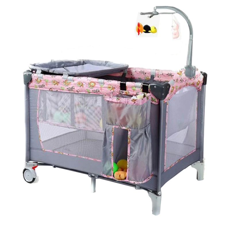 Baby Cot Bed Crib Removable Baby Bassinet with Diaper Table Multifunctional Set Bed for Bedroom and Beds Newborn Baby