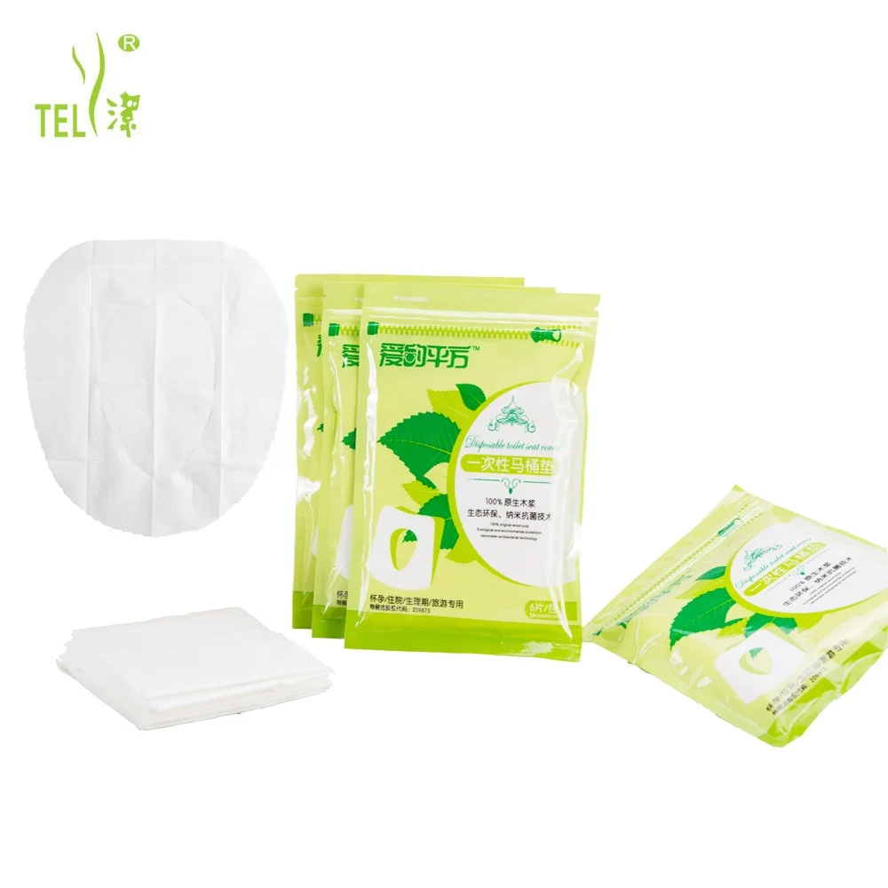 Best selling portable safe and clean disposable tissue paper toilet seat cover for travel